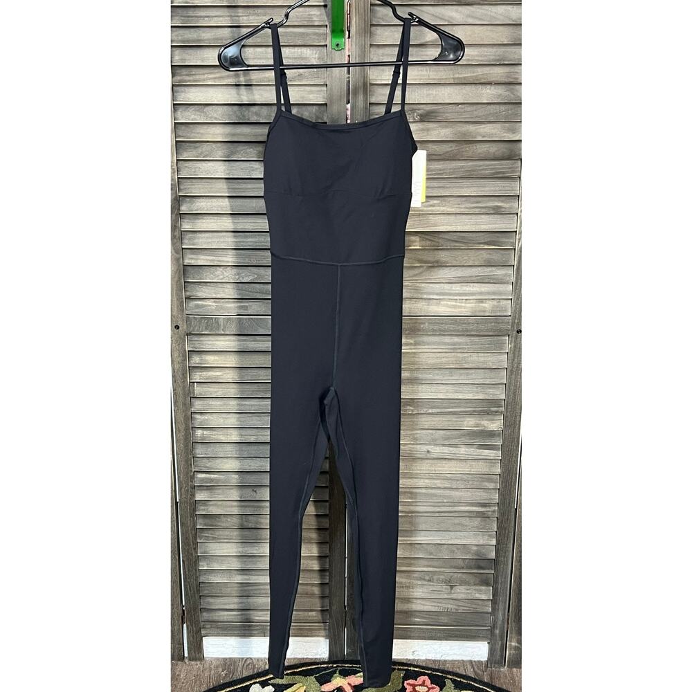 All In Motion Black Active Jumpsuit XS Built In Bra Athleisure - Picture 3 of 11